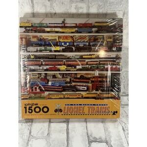 On The Right Track Lionel Trains 1500 Piece Puzzle Springbok Sealed